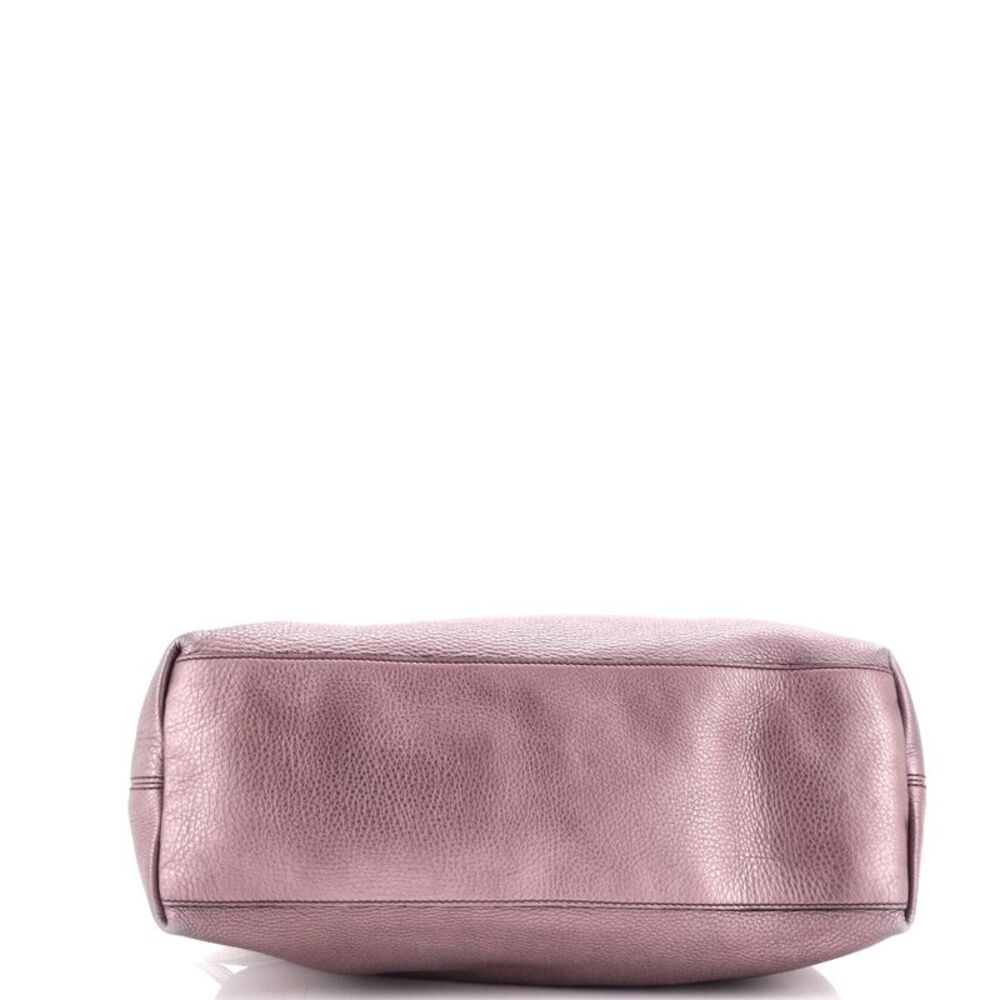 Gucci Soho Chain Strap Shoulder Bag Leather Medium Metallic, Purple - Picture 4 of 6